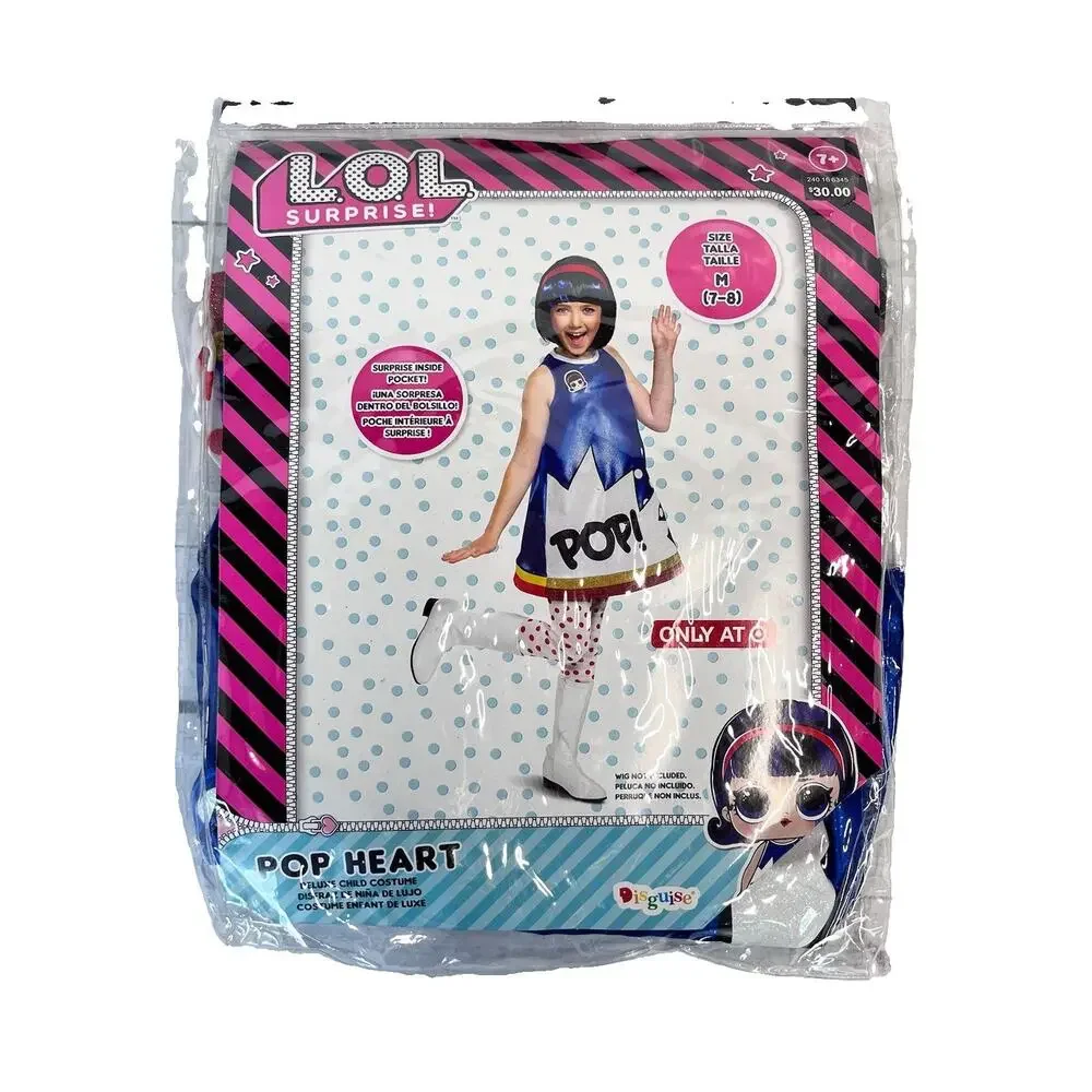 L.O.L. Surprise Pop Heart Halloween Child Halloween Costume size Medium 7-8